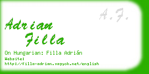 adrian filla business card
